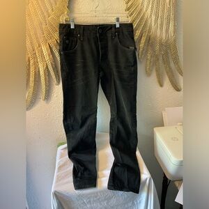 G Star Raw ARC ZIP 3D SLIM black zippers distressed - size 30x30 button fly